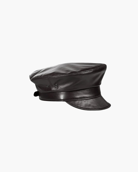 Night Porter Leather Cap