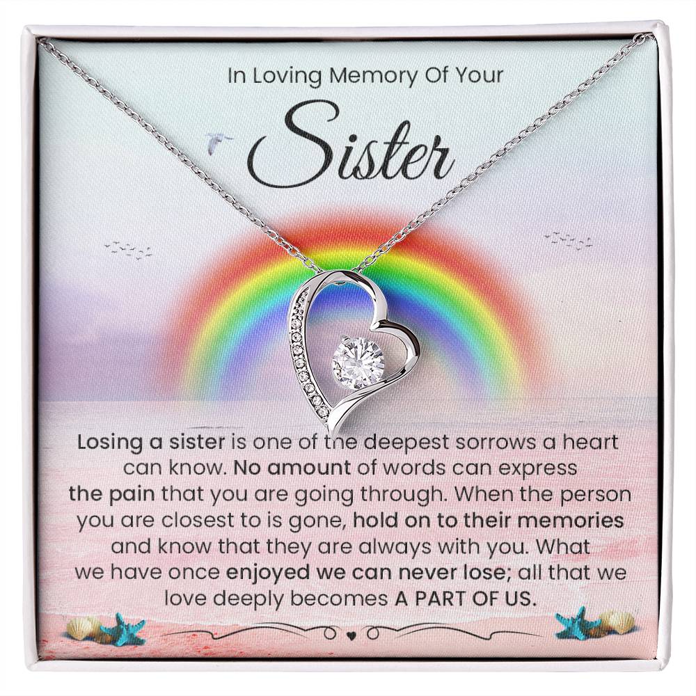 In loving memory of your sister